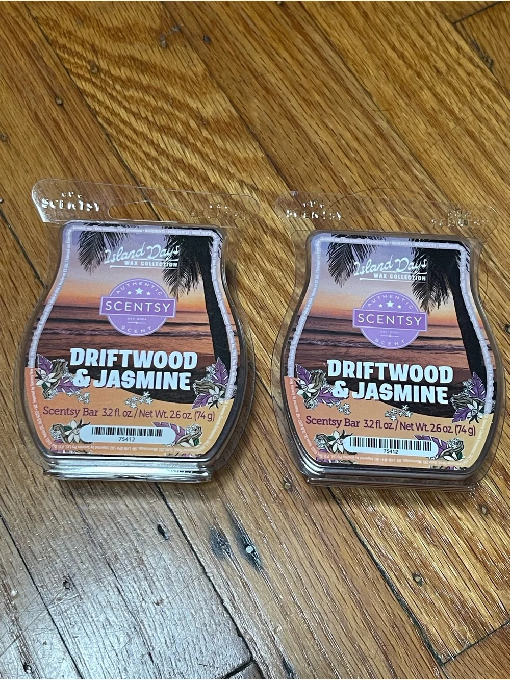 Scentsy Driftwood & Jasmine Wax Bars